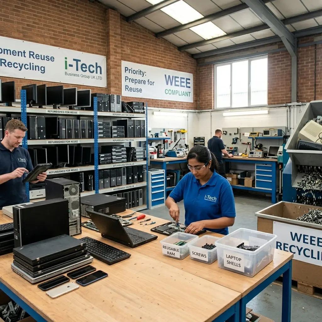 IT equipment reuse and recycling for UK businesses